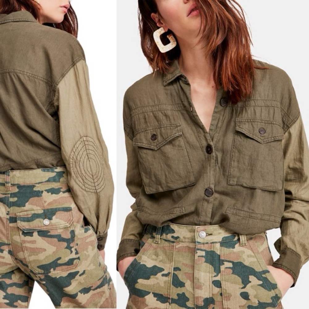 Free People Day Drifter Utility Button Down
